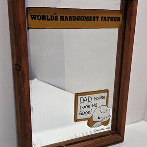 1970's Ziggy World's Handsomest Dad Mirror